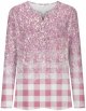 Long Sleeve Tops for Women Women Summer Shirt Dressy Casual Blouses Floral Print Basic Tees Versatile T-Shirts