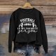 Casual Hoodies for Women Long Sleeve Sweatshirts Letter Print Football Sport Pullover Tops Fall Clothes