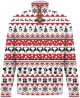Autumn And Winter Men's New Christmas Digital Printed Long Sleeve Stand Half Zip Plus Hoodie Crop