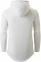 Mens 100 Cotton Longline Hoodie T-Shirt Pre - Shrunk S-XXXL